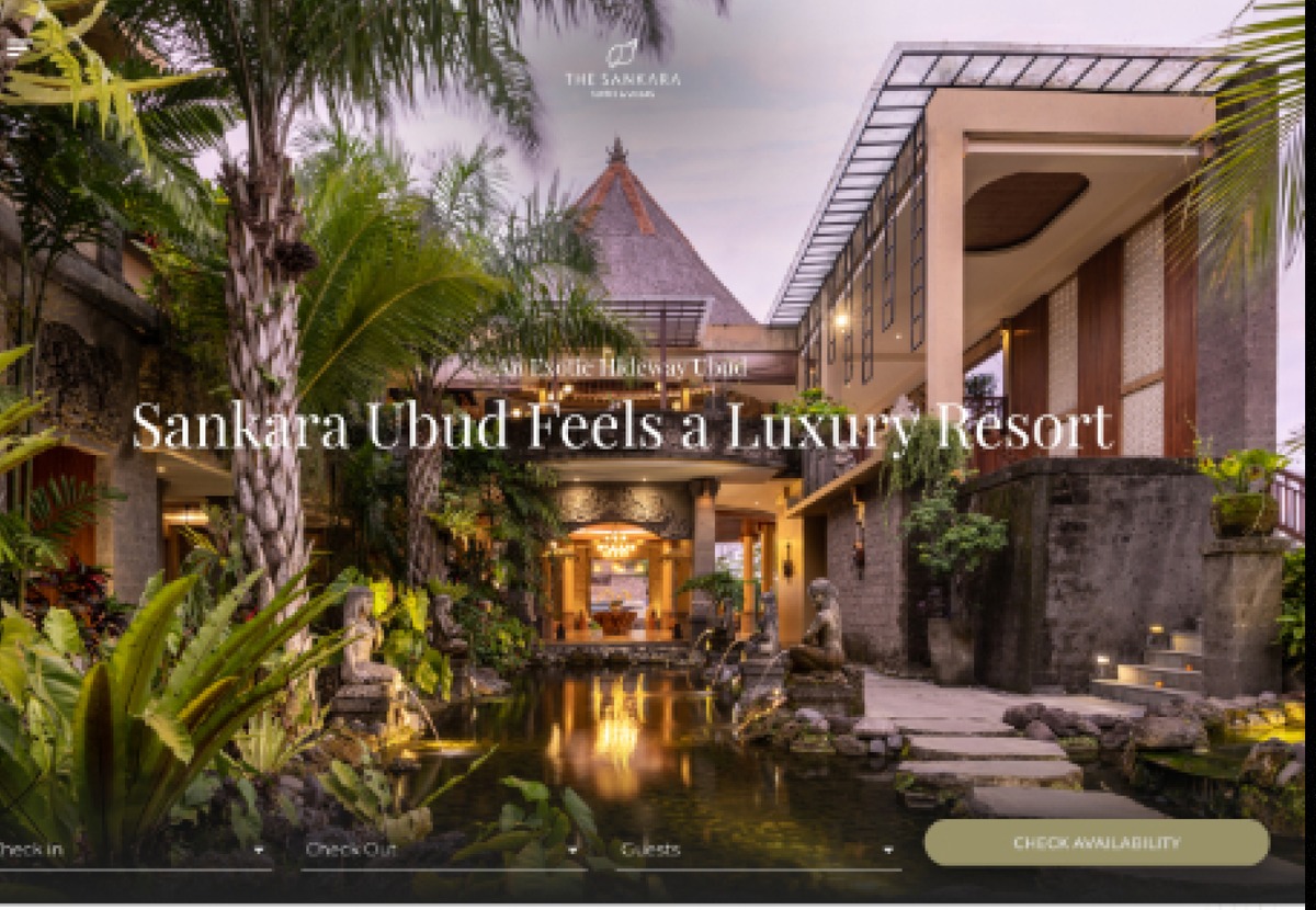 The Sankara Suites & Villas Tablet View