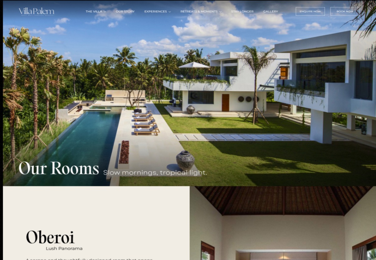 Villa Palem Luxury Tablet View